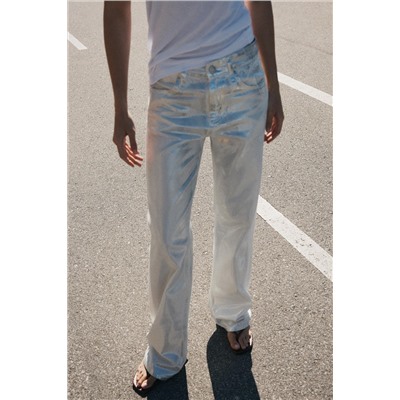 JEANS LOOSE TRF FOIL TIRO MEDIO