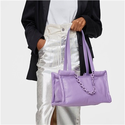 Bolso shopper Manifesto - cuero - lila