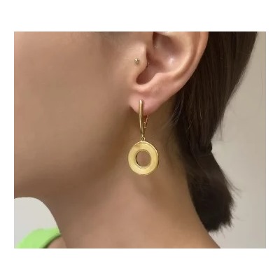 Серебряные серьги с янтарём E9382ZM