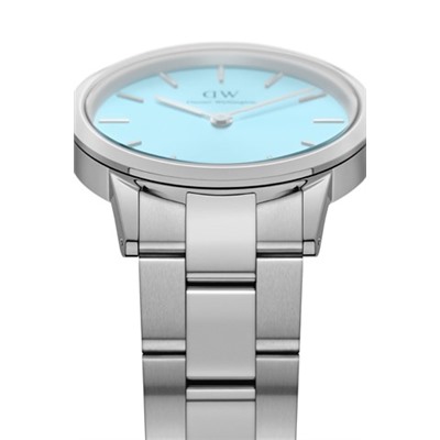 Reloj de cuarzo de acero Iconic Link Capri - 32 mm - Azul y plateado