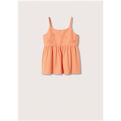 Top bordado flores -  Niña | MANGO OUTLET España