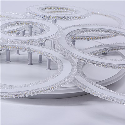 Стационарный светильник / LED-люстра потолочная. Цвет: белый (552W / 1125*840*180)" / LED white + yellow 3000K~6500K / K26023W/2+2+2+2 / уп 1