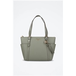 Bolso de piel - Caqui
