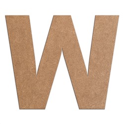 Буква W 30 см.
