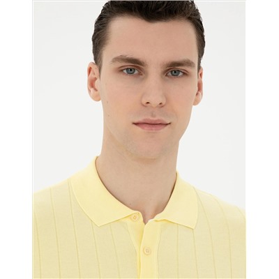 Желтая кнопка подсадка Polo Yaka Triko T -For