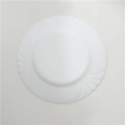 Тарелки Luminarc CADIX, d=25 см, обеденные,, набор 6 шт., стеклокерамика, белые
