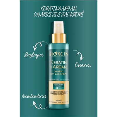 Шампунь Bioxcin Keratin & Argan Repair 300 мл + кондиционер Kertin Argan Liquid Hair Care