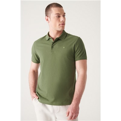 Khaki 100 %хлопок Cool, Polo Yaka футболка