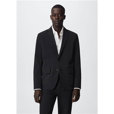Americana traje slim fit stretch -  Hombre | MANGO OUTLET España