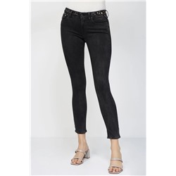 Pantalón skinny fit New Luz - Gris oscuro