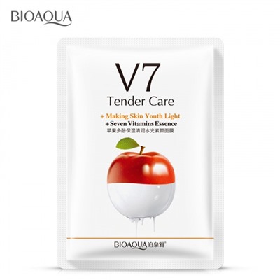 Маска для лица яблоко с витаминами V7 Bioaqua