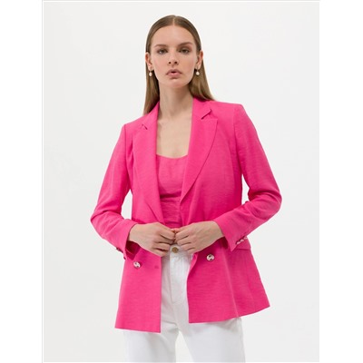 Pink Cruve Slim Fit Jacket