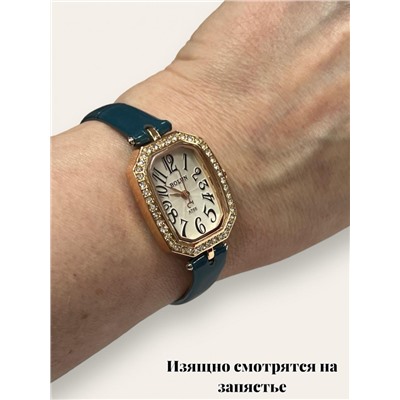 Часы наручные женские BOLUN Ч 19/1 темно-бирюзовый ремешок