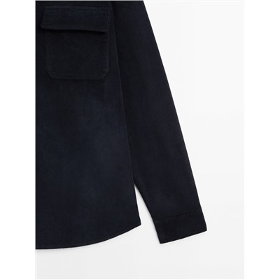 Sobrecamisa pana relaxed fit bolsillos pecho