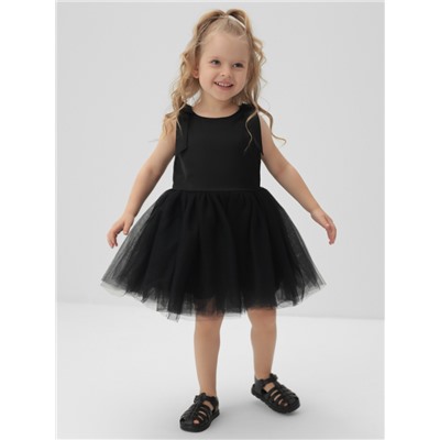 Платье нарядное детское MINAKU: PartyDress цвет чёрный, рост 128