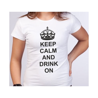 Футболка "Keep calm and drink on"