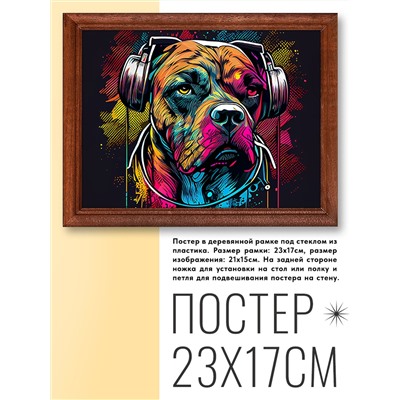 POSG-0228 Постер в рамке 23x17см Собака