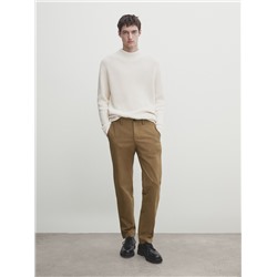 Pantalón chino mezcla algodón slim fit
