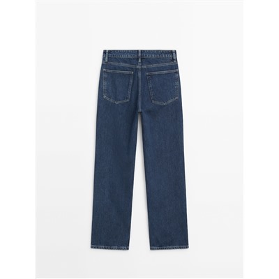 Jeans tiro bajo straight fit regular length