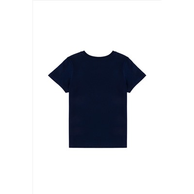 Boy Navy Basic Basic Bicycle Yaka T -Fish Surprise Discount в корзине