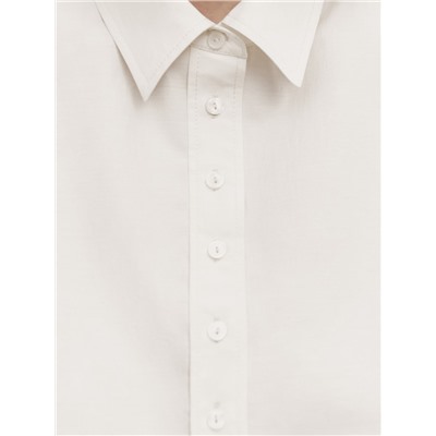 Camisa cropped detalle botones