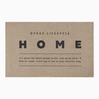 Коврик для ванной Этель "HOME", 48х78 см