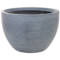 Кашпо Nobilis Marco "Stone graphite Round" (файберглас), D45хH30 см