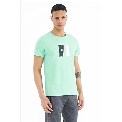 Мужская футболка Frank Water Green Standard Fit — 88219 A11ER-88219