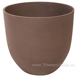 Кашпо файберстоун Nobilis Marco "Brown Jare", D26хH24 см