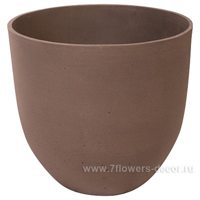 Кашпо файберстоун Nobilis Marco "Brown Jare", D26хH24 см
