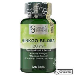 Nature's Supreme Гинкго Билоба 120 мг 120 капсул