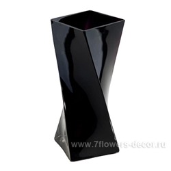 Ваза "Black" (стекло), D11xH28 см