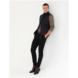 Black Slim Fit Vest