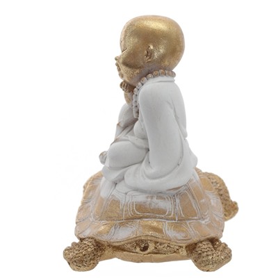 Фигурка декоративная "Будда на черепахе", L16 W11,5 H16 см