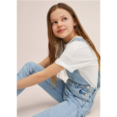 Peto vaquero recto -  Niña | MANGO OUTLET España