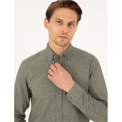 Haki Slim Fit рубашка с длинным рукавом