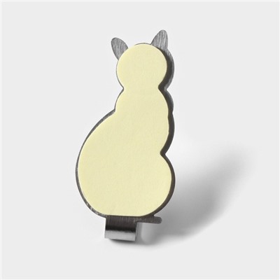 Крючки самоклеящиеся SAVANNA «Кошка», 2 шт, металл, 5×2.4×1.5 см, хромированные