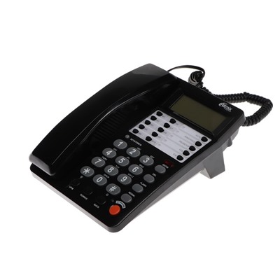 Телефон Ritmix RT-495, Caller ID, однокнопочный набор, память номеров, спикерфон, черный