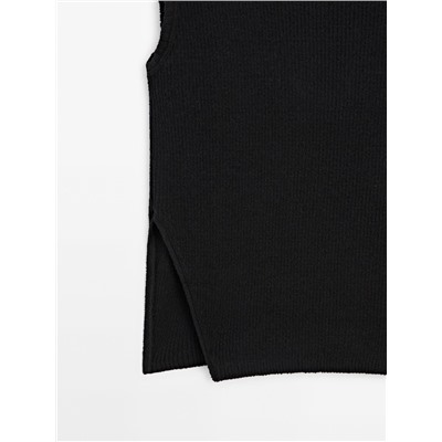Camiseta detalle rib abertura lateral