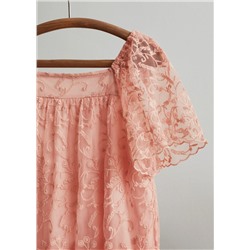 Vestido tul bordado floral -  Niña | MANGO OUTLET España