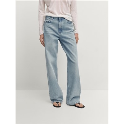 Jeans tiro alto wide leg