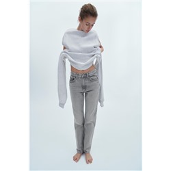 JEANS TRF RECTOS TIRO ALTO