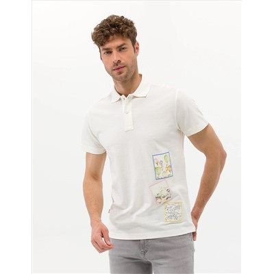 Ecru Printed Bike Toking T -For -