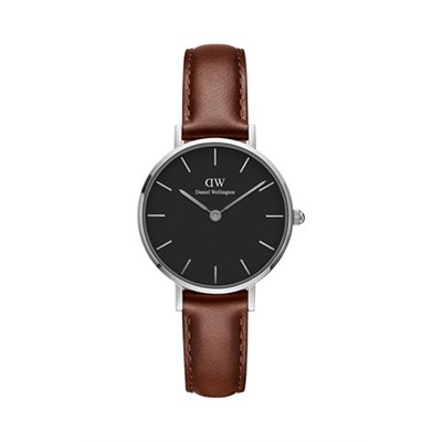 Reloj de cuarzo de piel Petite St Mawes - Marrón y plateado