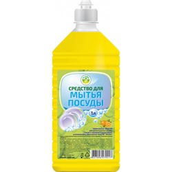 Средство для мытья посуды Flora (Флора) Капелька Цитрус, пуш-пул, 1000 мл