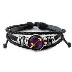 BSK-0332 Кожаный браслет Знаки Зодиака - Стрелец