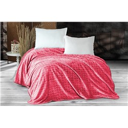 Плед EVLEN Super Soft СЕРДЦЕ 180*240 в коробке п/э Р 945 розовый (Акция)