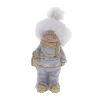 Фигурка декоративная "Мальчик/Девочка", L6 W5 H13 см, 2в.