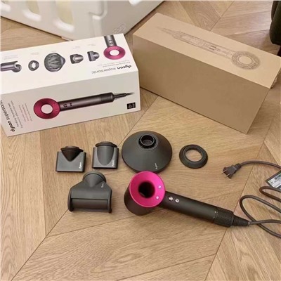 специальной цен Фен Dyson восьмого поколения.  Фен Dyson нового поколения Dyson Supersonic Фен с отрицательными ионами, импортный подарок для дома, Рекомендация HD08 Фиолетовый Красный  Список фенов Dyson HD08 Фен, воздушная насадка*5 (мягкая воздушная насадка*1, гладкая воздушная насадка*1, ветрогенерирующая воздушная насадка*1, диффузионная воздушная насадка*1, противолетящая воздушная насадка*1