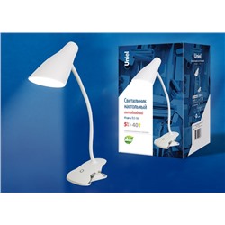 Нарушена упаковка!   Настольная лампа на прищепке с диммером Uniel TLD-563 White/LED/360Lm/4500K/Dimmer (UL-00004465)